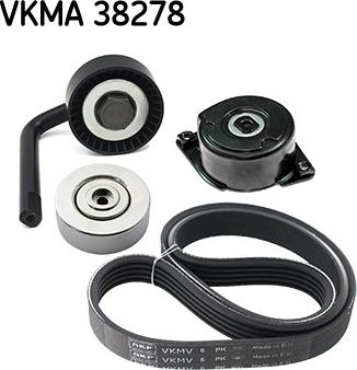 SKF VKMA 38278 - Поликлиновый ременный комплект parts5.com