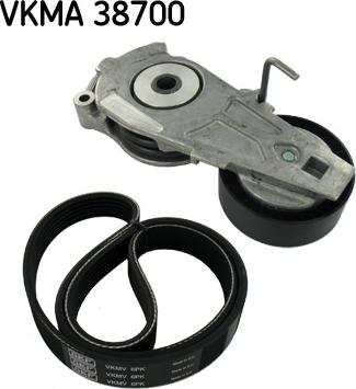 SKF VKMA 38700 - V-Ribbed Belt Set parts5.com