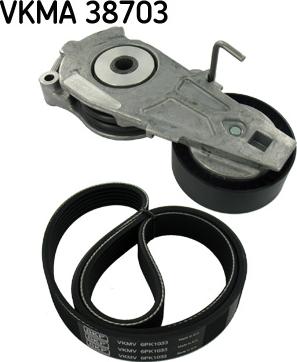 SKF VKMA 38703 - Поликлиновый ременный комплект parts5.com