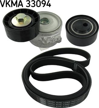 SKF VKMA 33094 - Поликлиновый ременный комплект parts5.com