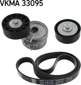 SKF VKMA 33095 - Поликлиновый ременный комплект parts5.com