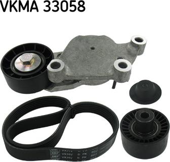 SKF VKMA 33058 - Поликлиновый ременный комплект parts5.com