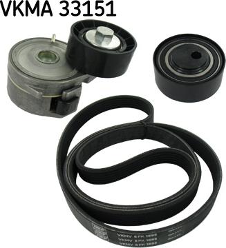 SKF VKMA 33151 - Поликлиновый ременный комплект parts5.com