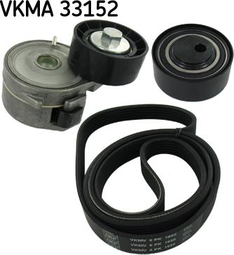 SKF VKMA 33152 - Поликлиновый ременный комплект parts5.com