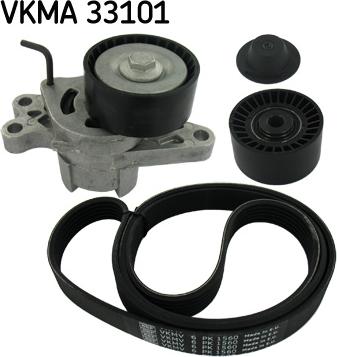 SKF VKMA 33101 - Поликлиновый ременный комплект parts5.com