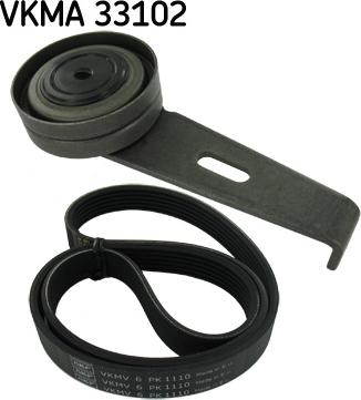 SKF VKMA 33102 - Поликлиновый ременный комплект parts5.com