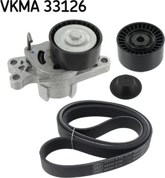 SKF VKMA 33126 - Поликлиновый ременный комплект parts5.com