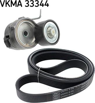 SKF VKMA 33344 - Поликлиновый ременный комплект parts5.com