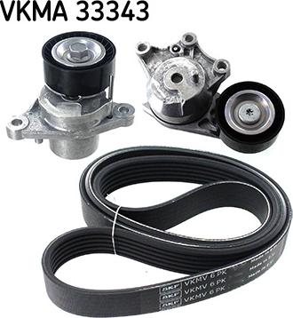 SKF VKMA 33343 - Поликлиновый ременный комплект parts5.com