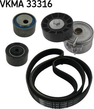 SKF VKMA 33316 - Поликлиновый ременный комплект parts5.com