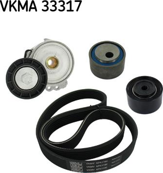 SKF VKMA 33317 - Juego de correas trapeciales poli V parts5.com