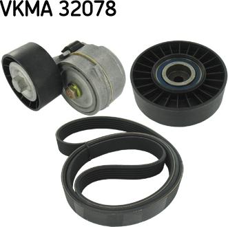 SKF VKMA 32078 - Juego de correas trapeciales poli V parts5.com