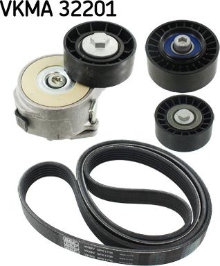 SKF VKMA 32201 - V-Ribbed Belt Set parts5.com