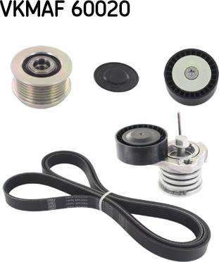 SKF VKMAF 60020 - Поликлиновый ременный комплект parts5.com