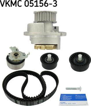 SKF VKMC 05156-3 - Водяной насос + комплект зубчатого ремня parts5.com