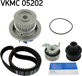 SKF VKMC 05202 - Водяной насос + комплект зубчатого ремня parts5.com