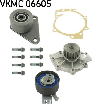 SKF VKMC 06605 - Водяной насос + комплект зубчатого ремня parts5.com