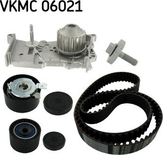 SKF VKMC 06021 - Водяной насос + комплект зубчатого ремня parts5.com