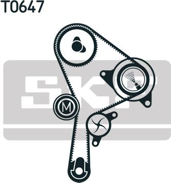 SKF VKMC 06129 - Водяной насос + комплект зубчатого ремня parts5.com