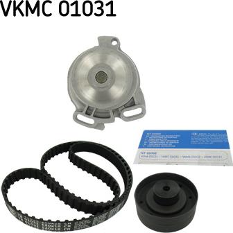 SKF VKMC 01031 - Водяной насос + комплект зубчатого ремня parts5.com