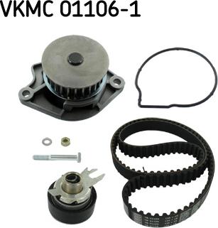 SKF VKMC 01106-1 - Водяной насос + комплект зубчатого ремня parts5.com