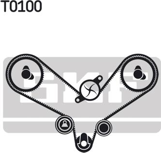 SKF VKMC 01201 - Water Pump & Timing Belt Set parts5.com