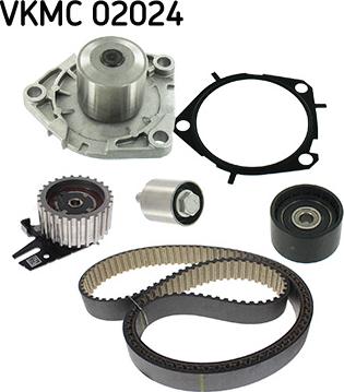 SKF VKMC 02024 - Водяной насос + комплект зубчатого ремня parts5.com