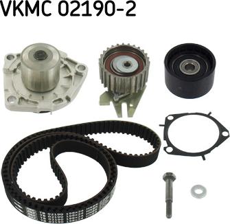 SKF VKMC 02190-2 - Водяной насос + комплект зубчатого ремня parts5.com