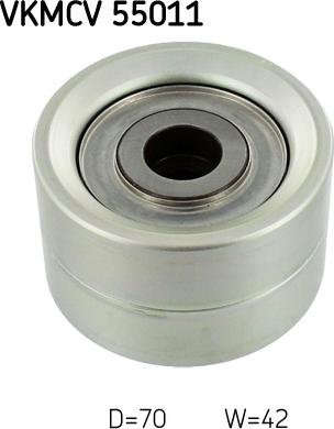 SKF VKMCV 55011 - Направляющий ролик, поликлиновый ремень parts5.com