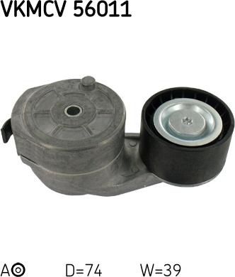 SKF VKMCV 56011 - Направляющий ролик, поликлиновый ремень parts5.com