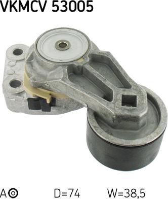 SKF VKMCV 53005 - Направляющий ролик, поликлиновый ремень parts5.com