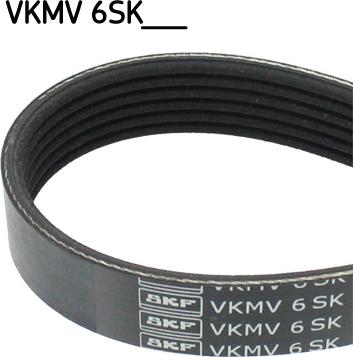 SKF VKMV 6SK1090 - Correa trapecial poli V parts5.com