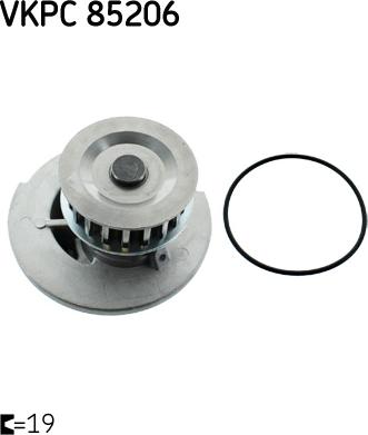 SKF VKPC 85206 - Водяной насос parts5.com