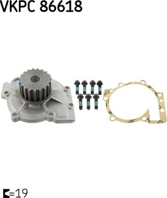 SKF VKPC 86618 - Водяной насос parts5.com