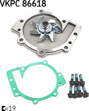 SKF VKPC 86618 - Водяной насос parts5.com