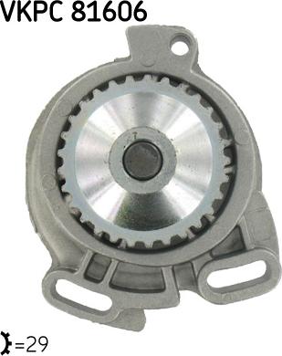 SKF VKPC 81606 - Водяной насос parts5.com