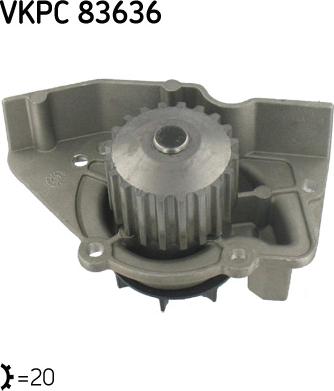 SKF VKPC 83636 - Водяной насос parts5.com