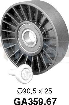 SNR GA359.67 - Deflection / Guide Pulley, v-ribbed belt parts5.com