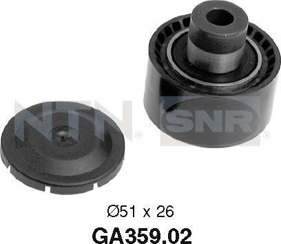 SNR GA359.02 - Направляющий ролик, поликлиновый ремень parts5.com