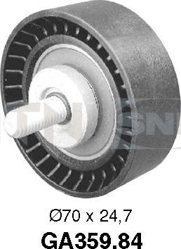 SNR GA359.84 - Направляющий ролик, поликлиновый ремень parts5.com