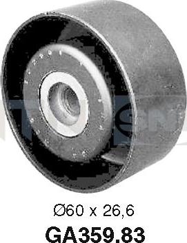 SNR GA359.83 - Deflection / Guide Pulley, v-ribbed belt parts5.com