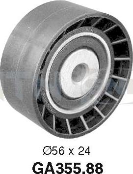 SNR GA355.88 - Deflection / Guide Pulley, v-ribbed belt parts5.com