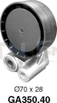 SNR GA350.40 - Deflection / Guide Pulley, v-ribbed belt parts5.com