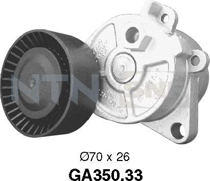 SNR GA350.33 - Направляющий ролик, поликлиновый ремень parts5.com