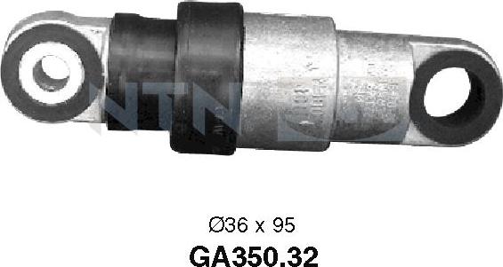 SNR GA350.32 - Направляющий ролик, поликлиновый ремень parts5.com