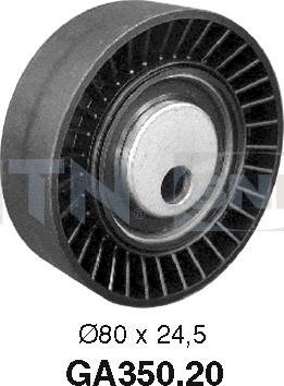 SNR GA350.20 - Направляющий ролик, поликлиновый ремень parts5.com