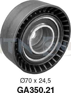 SNR GA350.21 - Deflection / Guide Pulley, v-ribbed belt parts5.com