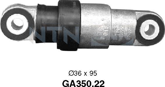 SNR GA350.22 - Направляющий ролик, поликлиновый ремень parts5.com