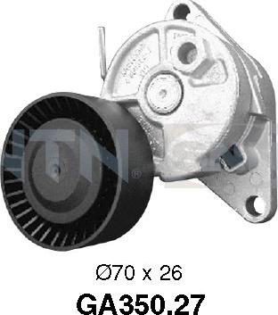 SNR GA350.27 - Направляющий ролик, поликлиновый ремень parts5.com