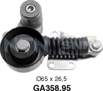 SNR GA358.95 - Направляющий ролик, поликлиновый ремень parts5.com